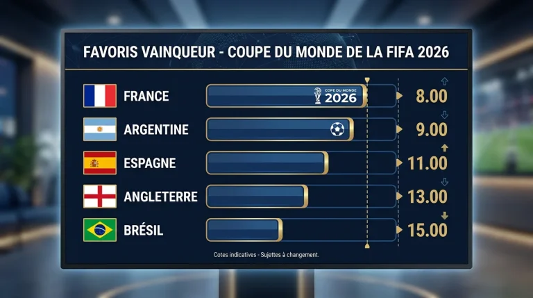 Cotes vainqueur — Coupe du Monde 2026 (phase des huitièmes)