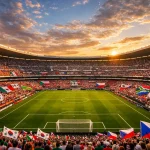 Stade Azteca illuminé pour le match d'ouverture du Groupe A de la Coupe du Monde 2026