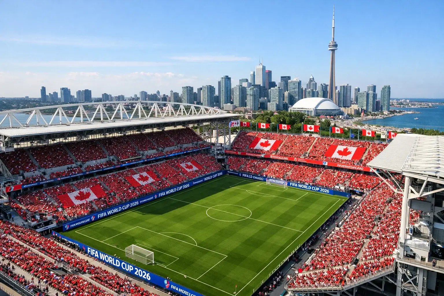BMO Field de Toronto préparé pour les matchs du Groupe B de la Coupe du Monde 2026