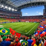 Supporters brésiliens et haïtiens réunis pour le Groupe C de la Coupe du Monde 2026
