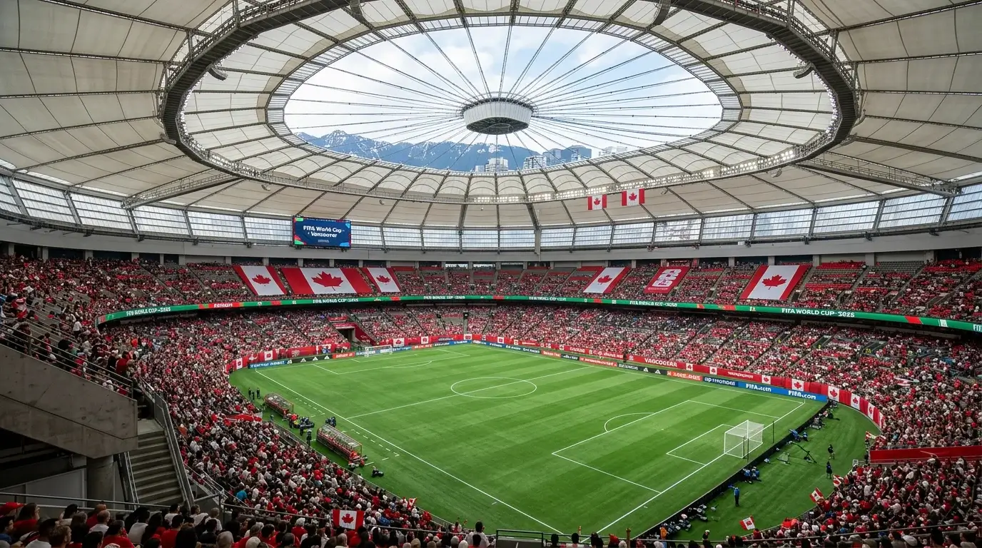 BC Place à Vancouver, stade hôte de la Coupe du Monde FIFA 2026 au Canada