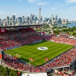 BMO Field à Toronto, stade hôte de la Coupe du Monde FIFA 2026 au Canada