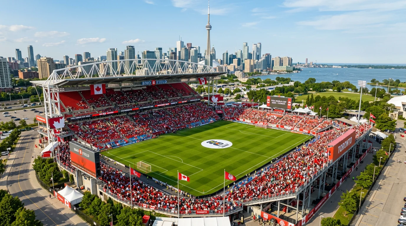 BMO Field à Toronto, stade hôte de la Coupe du Monde FIFA 2026 au Canada