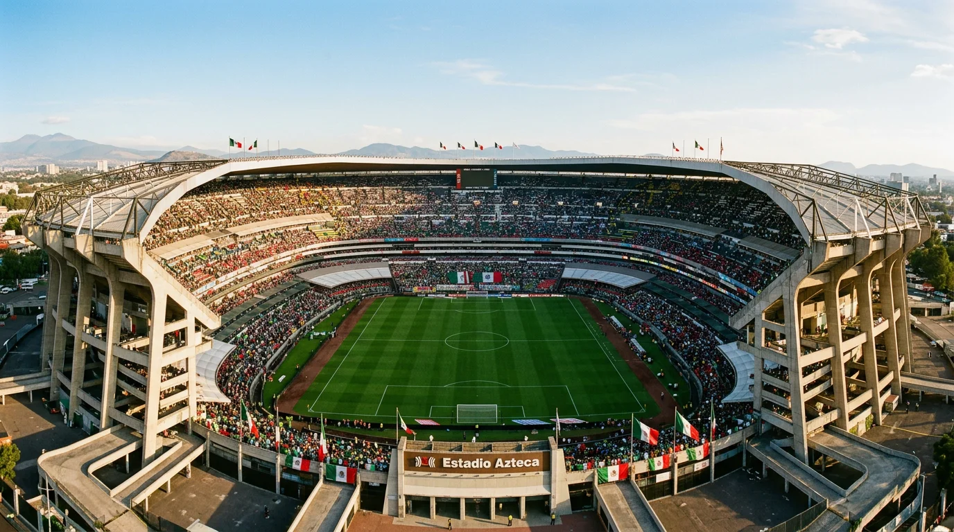 Estadio Azteca à Mexico, stade légendaire accueillant sa troisième Coupe du Monde en 2026
