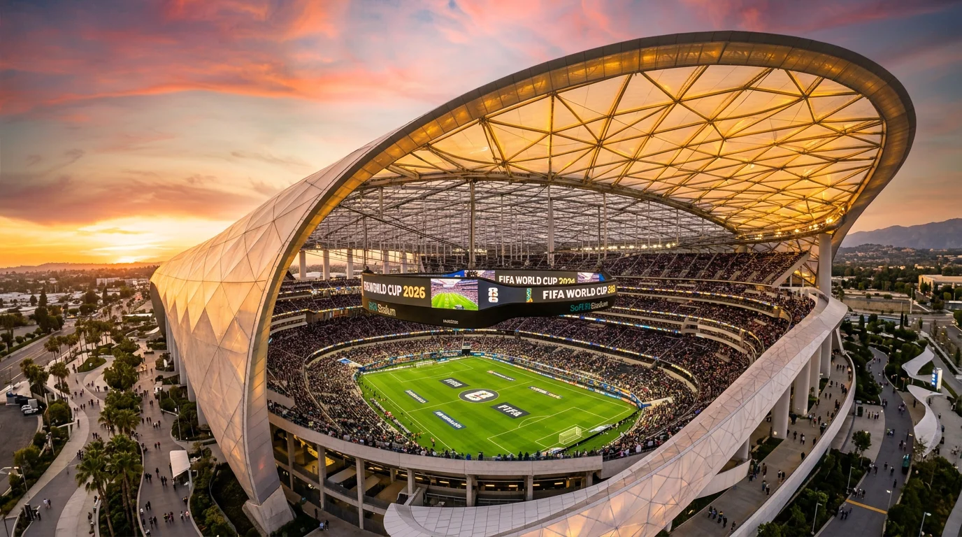 SoFi Stadium à Inglewood, stade de la cérémonie d'ouverture de la Coupe du Monde FIFA 2026